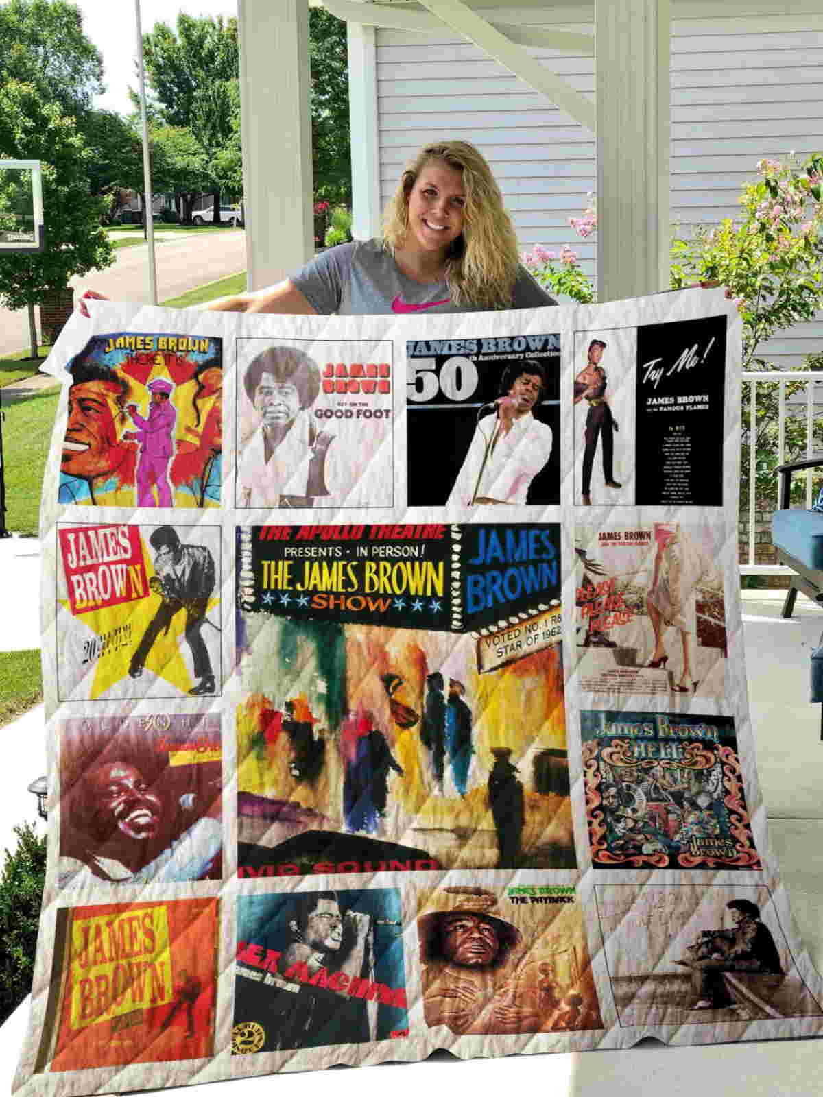 James Brown Albums 3D Quilt Blanket