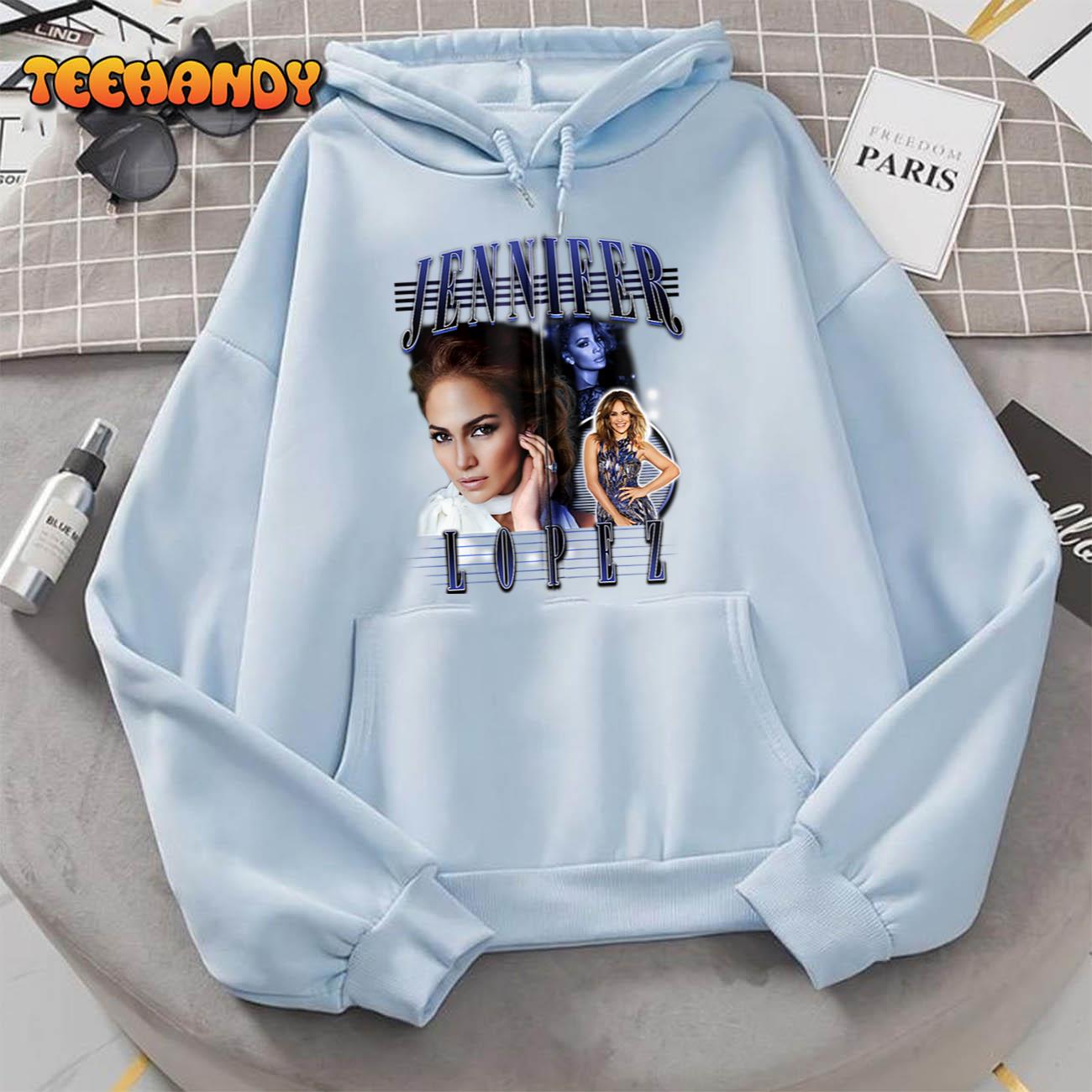 Jennifer Lopez Three Pose Collage Zip Hoodie