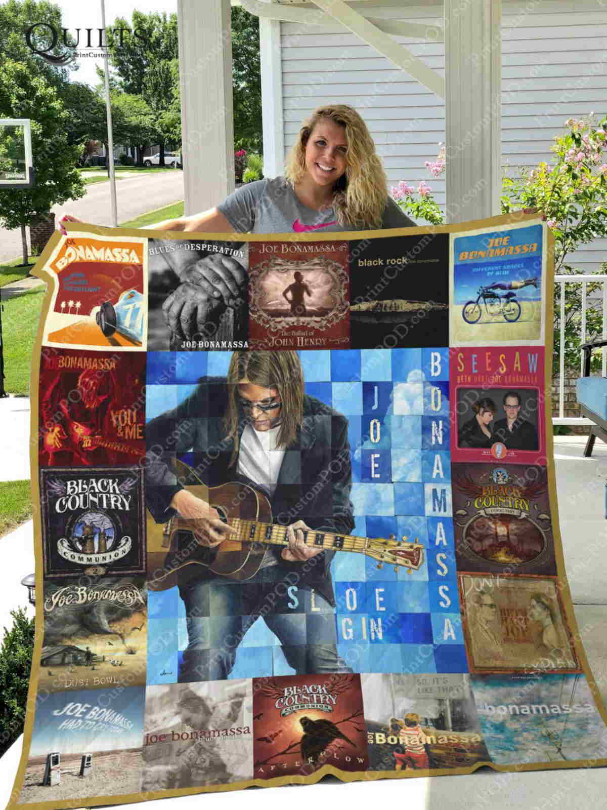 Joe Bonamassa 3D Quilt Blanket