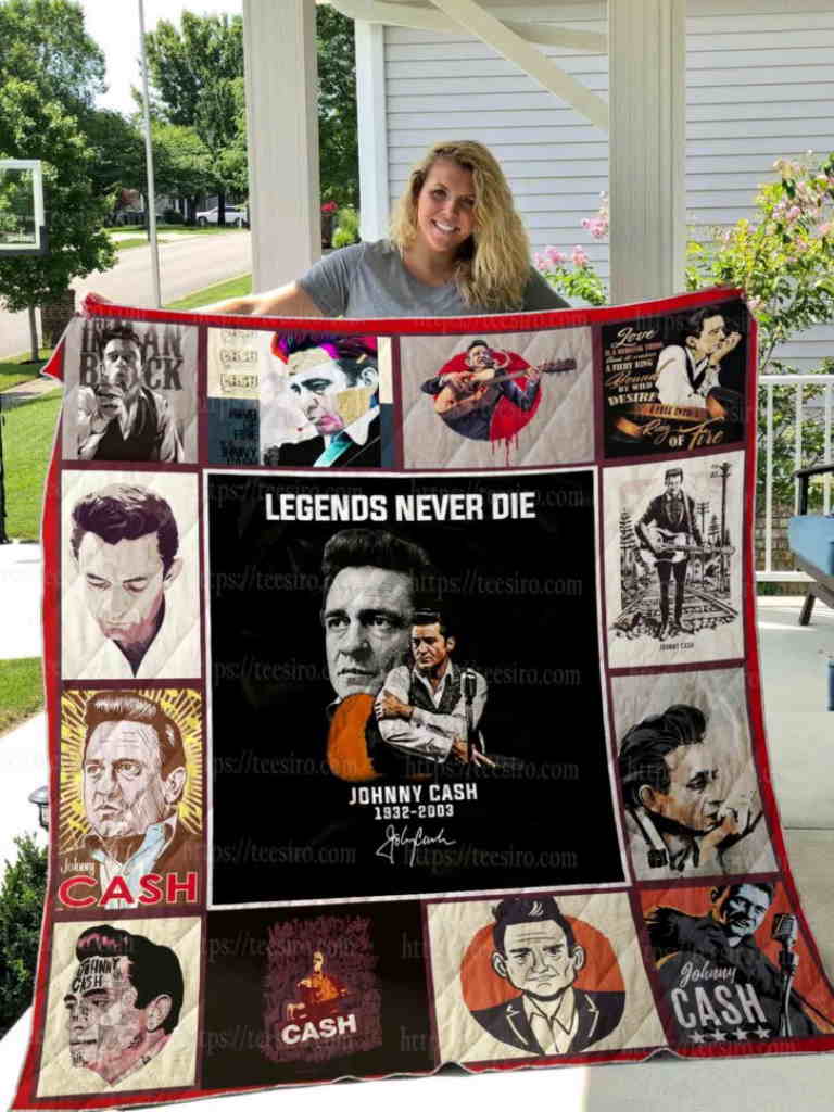 Johnny Cash Quilt Blanket