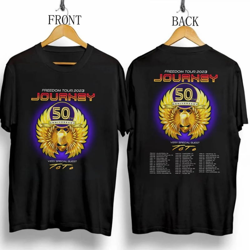 Journey Freedom Tour 2023 Shirt, Journey 50th Anniversary, Journey Tour 2023 Shirt