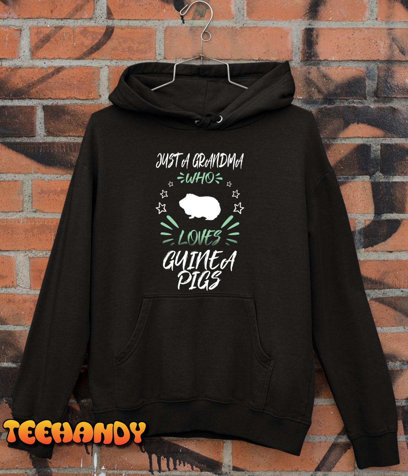 Just A Grandma Who Loves Guinea Pigs Pullover Hoodie