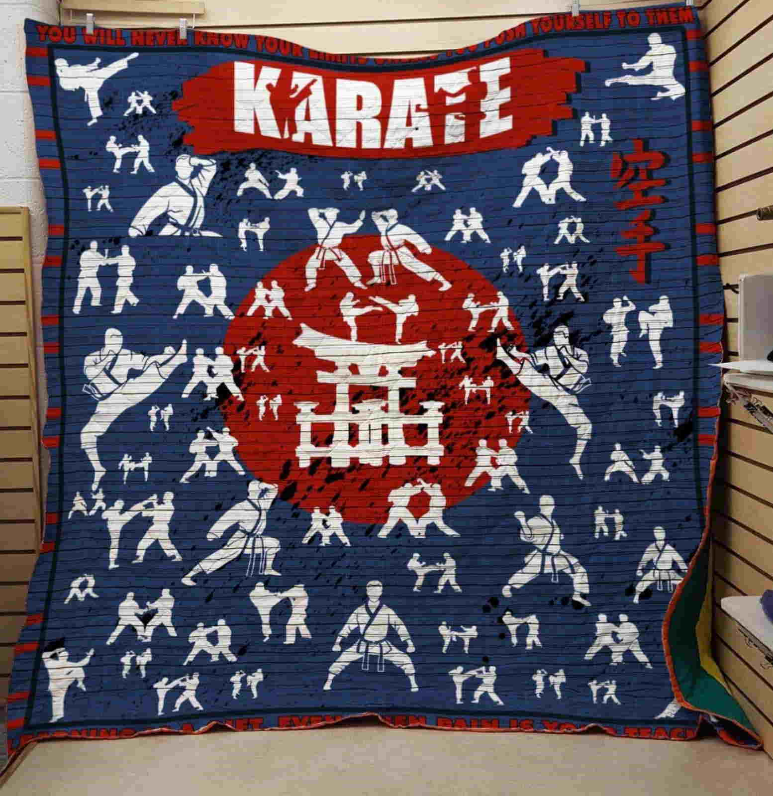 Karate 3D Quilt Blanket