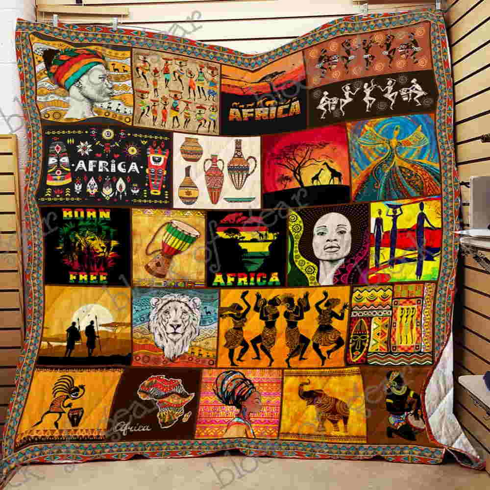 Keep Calm And Love Africa Quilt Blanket