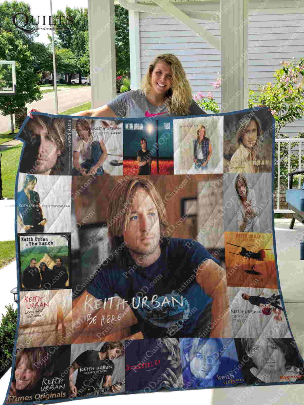 Keith Urban 3D Quilt Blanket