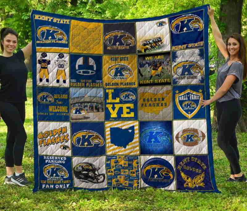 Kent State Golden Flashes 3D Quilt Blanket