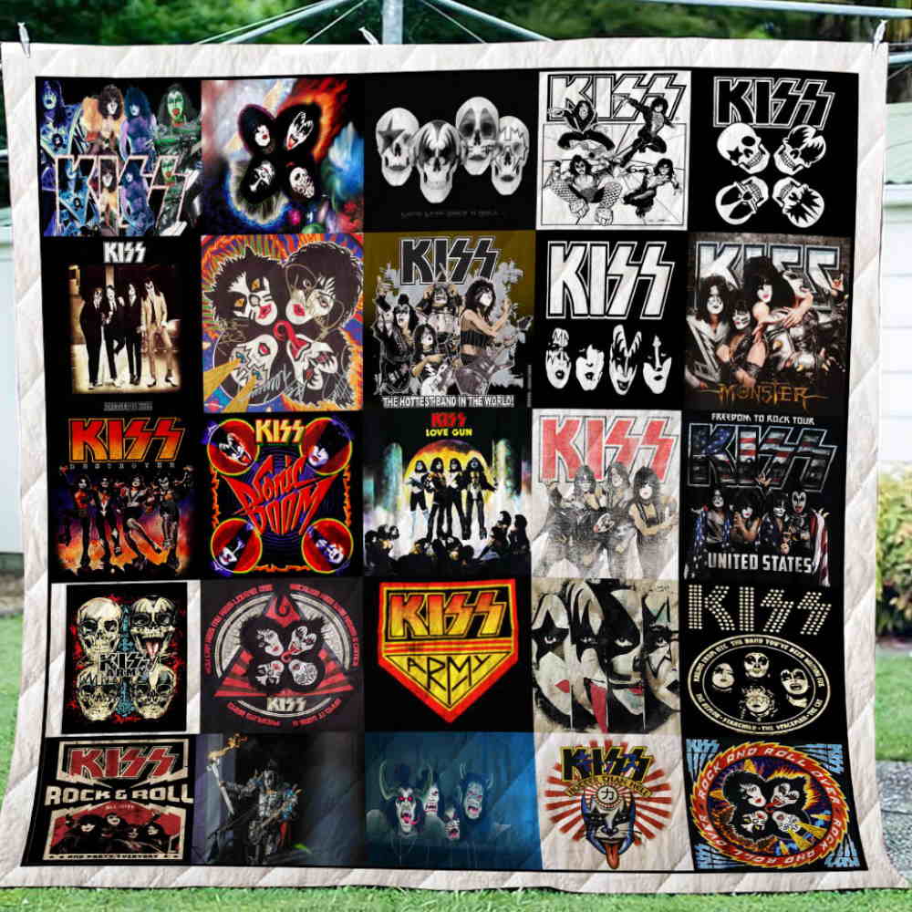 Kiss 3D Quilt Blanket