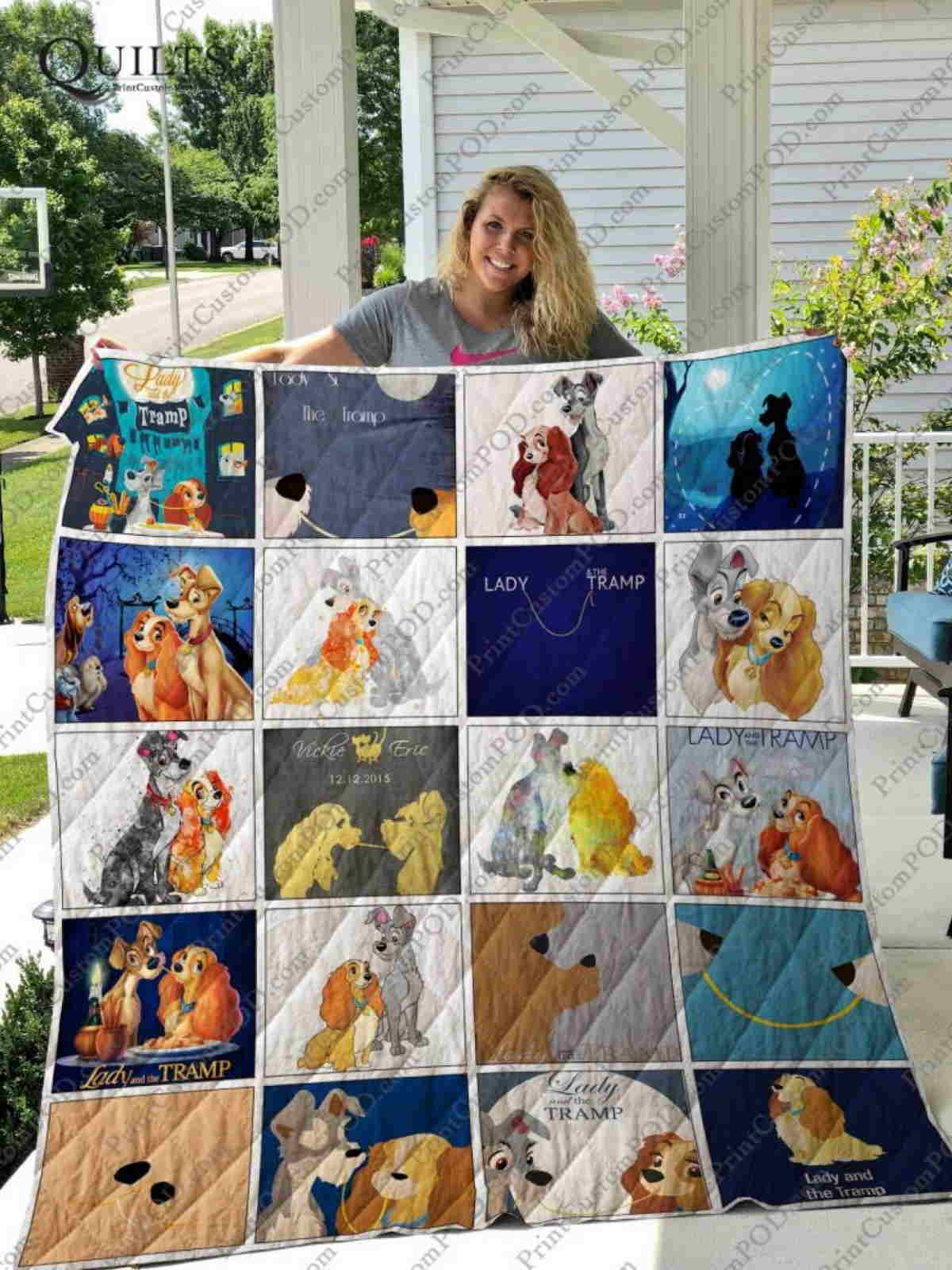 Lady And The Tramp Quilt Blanket