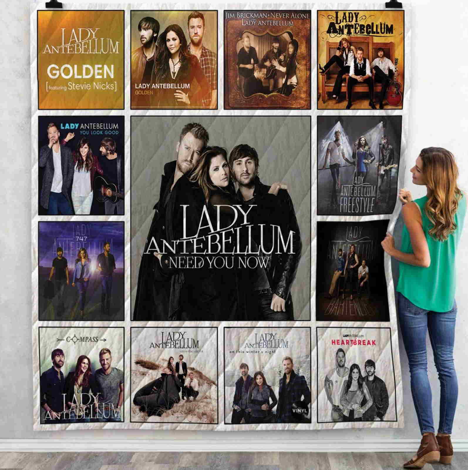 Lady Antebellum Albums 3D Quilt Blanket