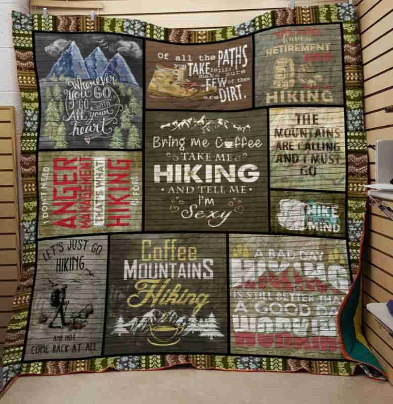 Let’S Iust Go Hiking 3D Quilt Blanket