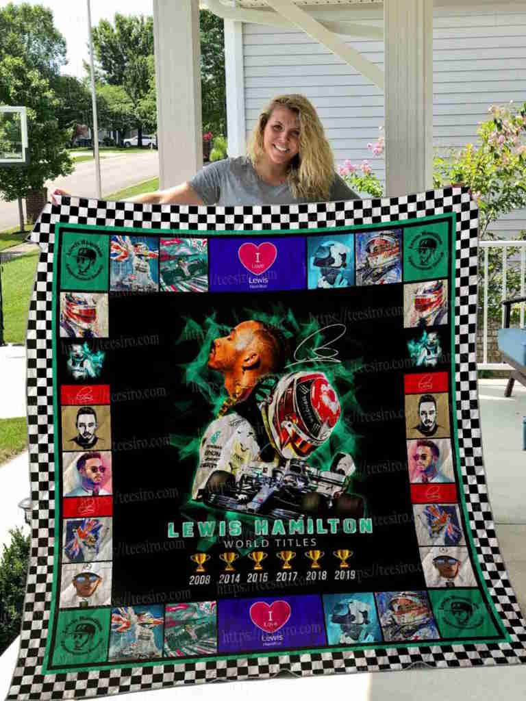 Lewis Hamilton Quilt Blanket