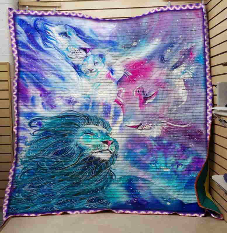 Lion Color 3D Quilt Blanket