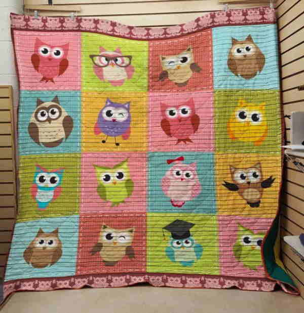 Little Owl 3D Quilt Blanket