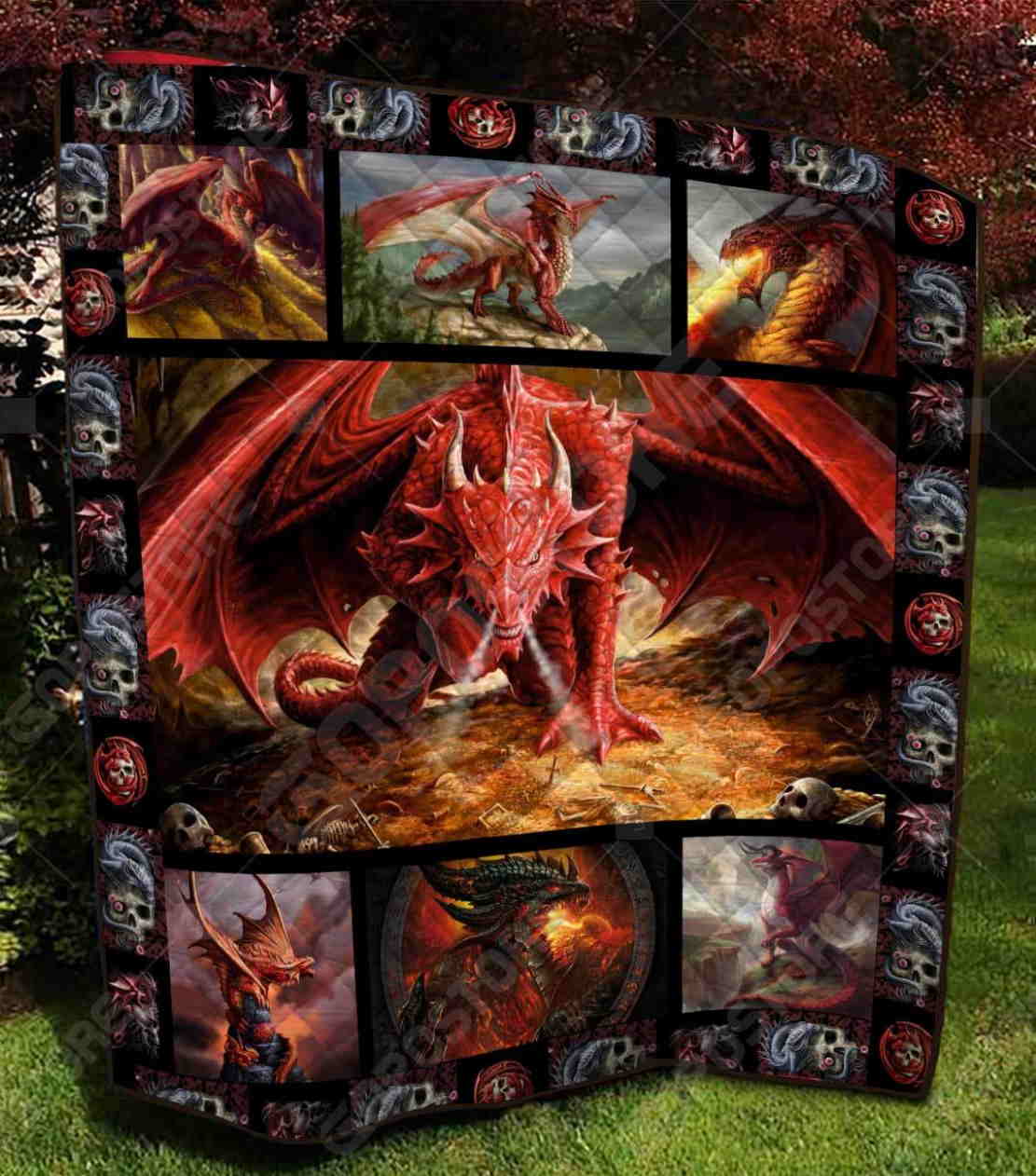 Love Dragon Like 3D Quilt Blanket