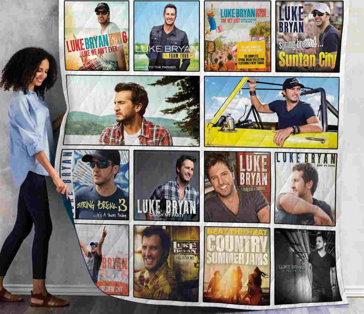 Luke Bryan Albums New Arrival Quilt Blanket