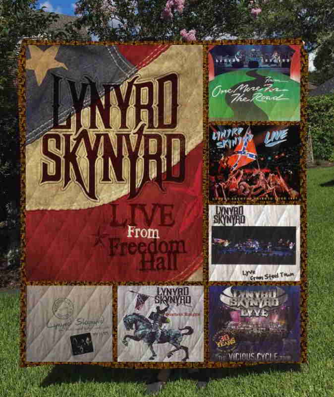 Lynyrd Skynyrd Albums 3D Quilt Blanket