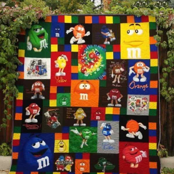 M&ampM Fabric 3D Quilt Blanket