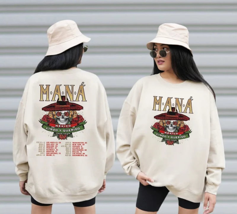 Maná 2023 Tour México Lindo Y Querido Sweatshirt