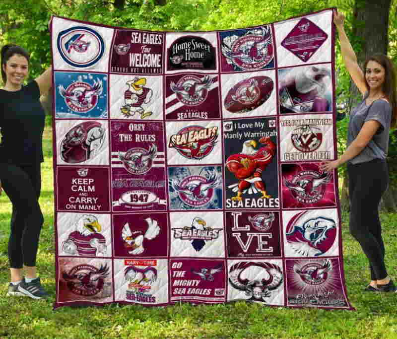 Manly Warringah Sea Eagles 3D Quilt Blanket