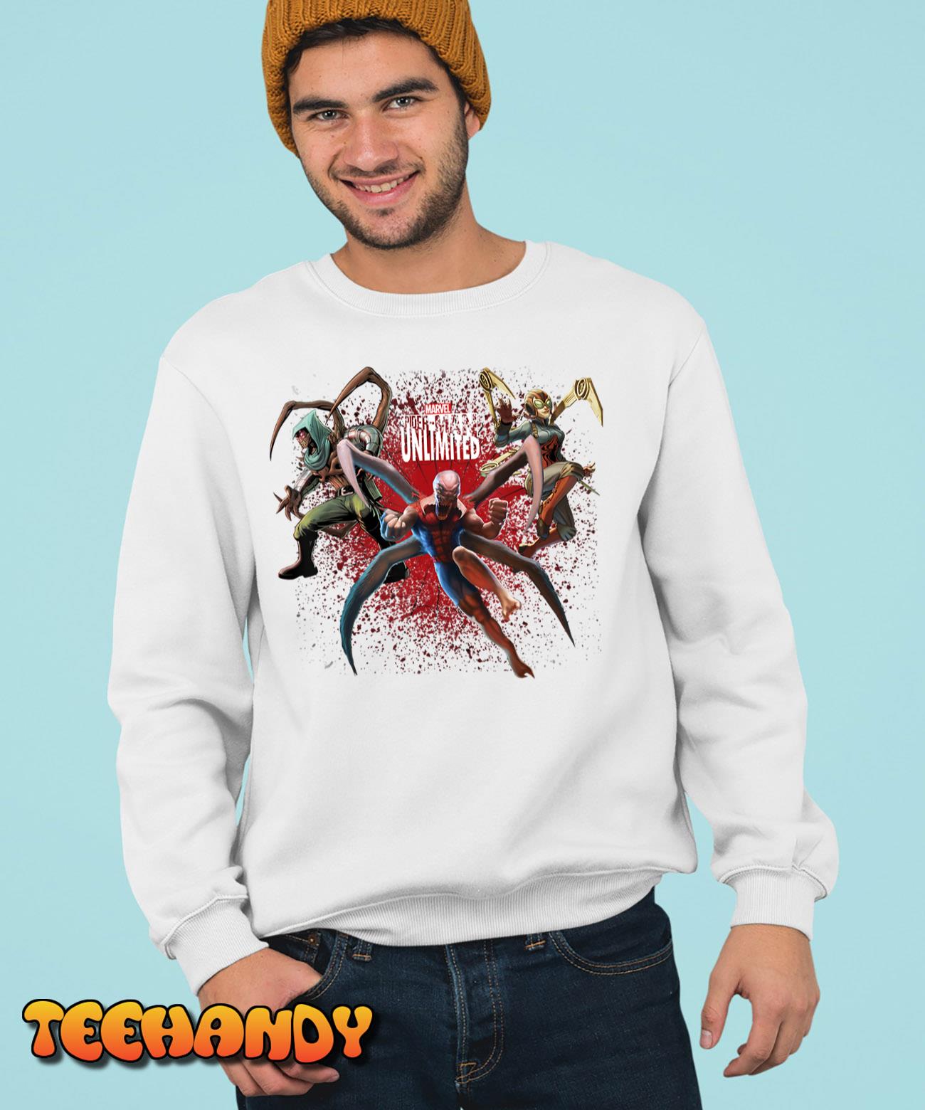 Marvel Spider-Man Unlimited Showdown Splat Graphic T-Shirt T-Shirt