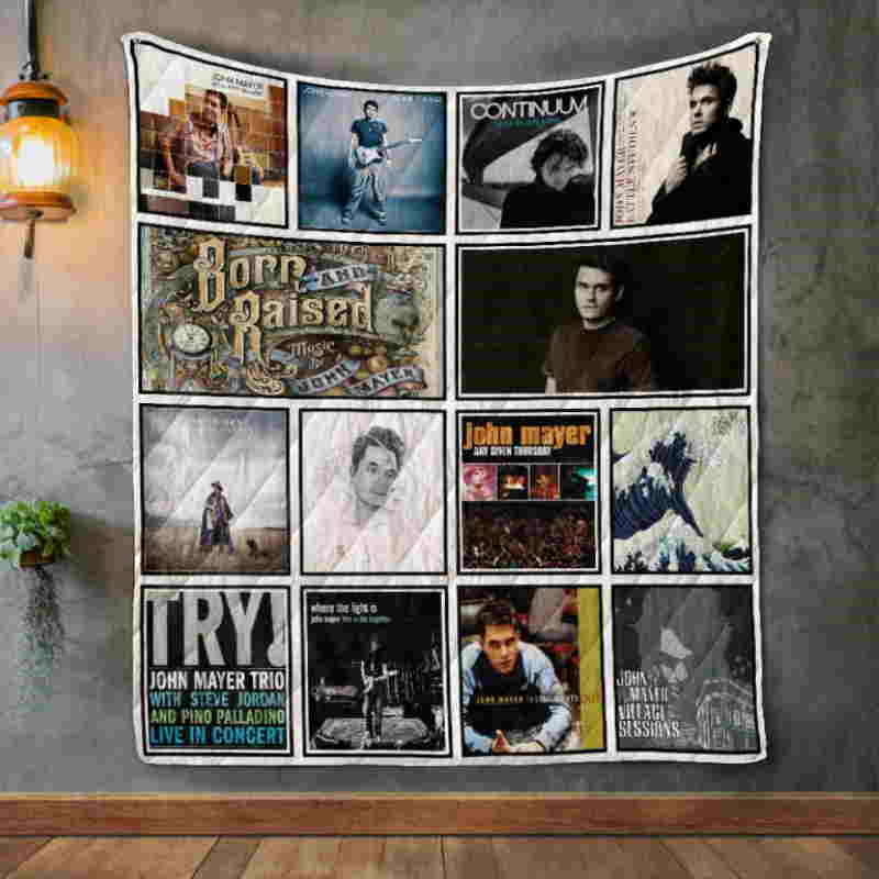 Mayer Album Covers Quilt Blanket