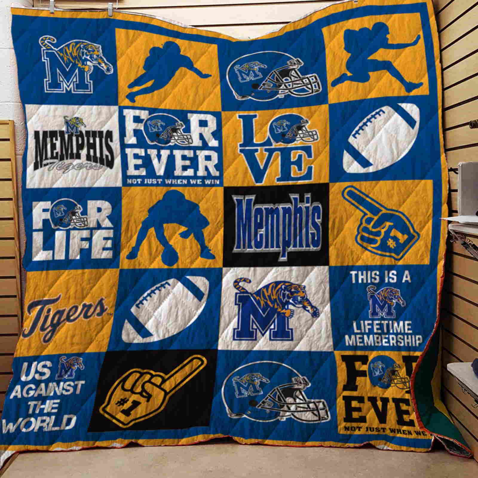 Memphis Tigers 3D Quilt Blanket