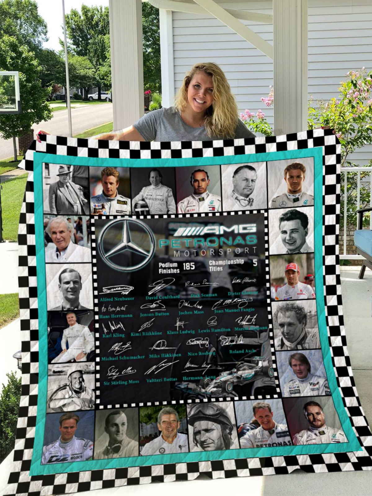 Mercedes Benz Cover 3D Quilt Blanket