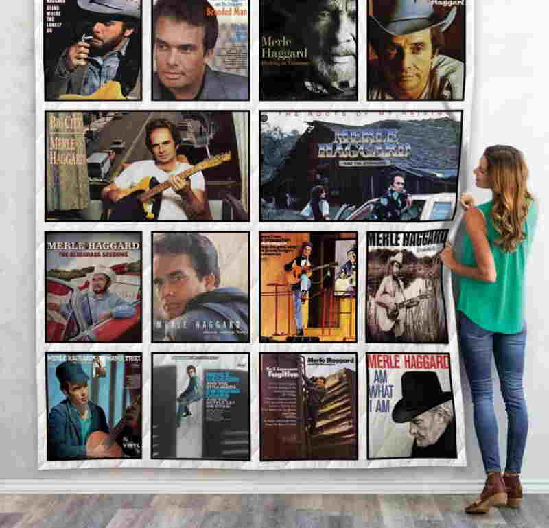 Merle Haggard Quilt Blanket