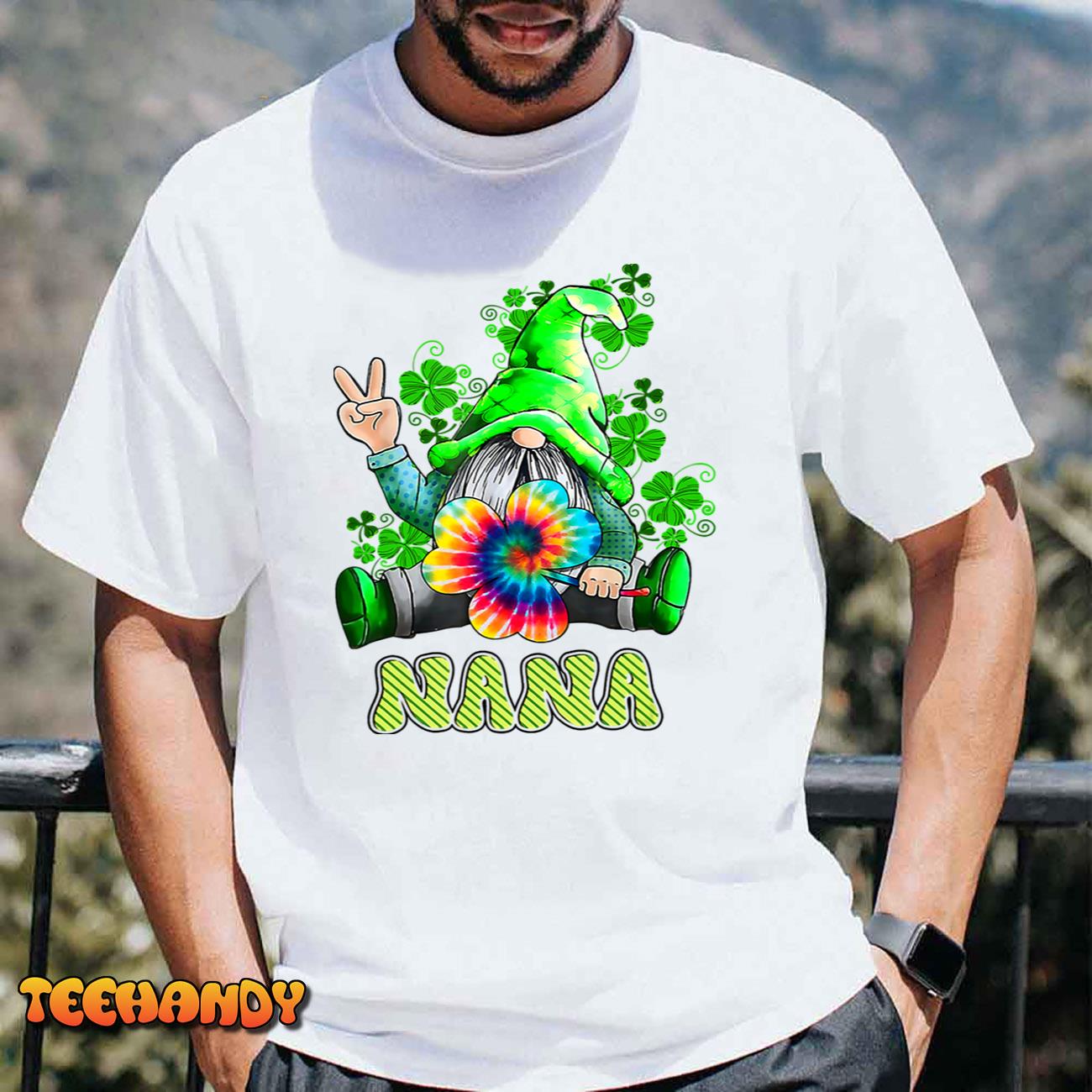 Nana Gnome Patrick Day Unforgetable T-Shirt