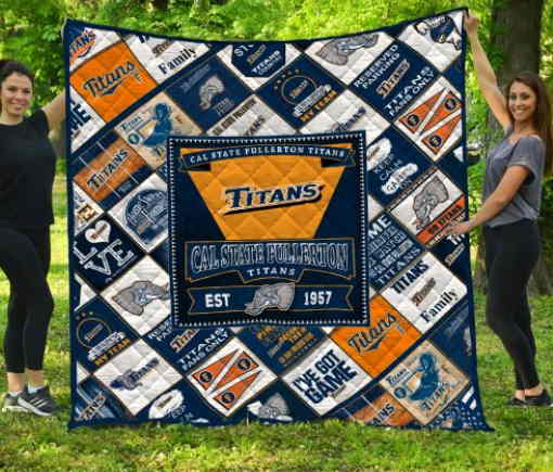 Ncaa Cal State Fullerton Titans 3D Quilt Blanket