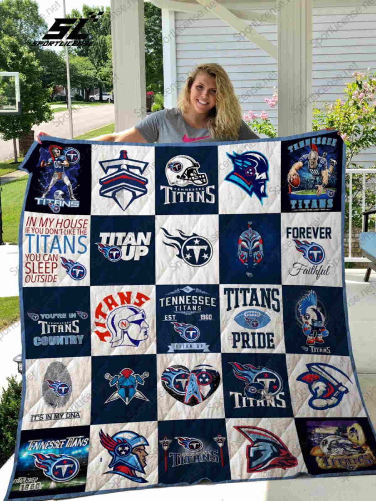 Ncaa Detroit Titans 3D Quilt Blanket