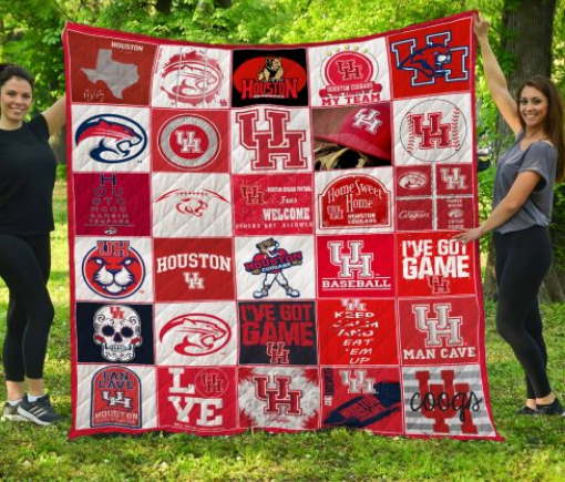 Ncaa Houston Cougars 3D Quilt Blanket