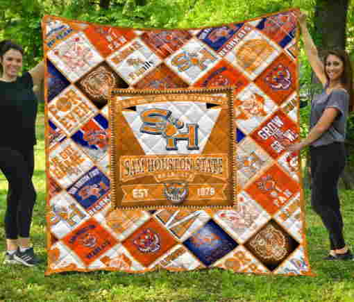 Ncaa Sam Houston State Bearkats 3D Quilt Blanket