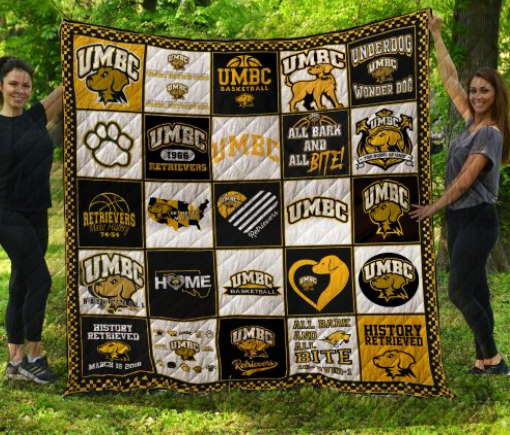 Ncaa Umbc Retrievers 3D Quilt Blanket