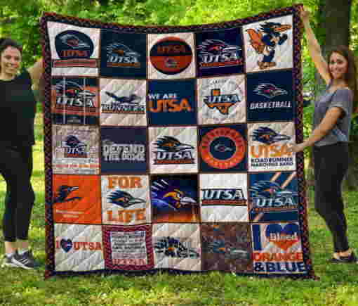 Ncaa Utsa Roadrunners 3D Quilt Blanket