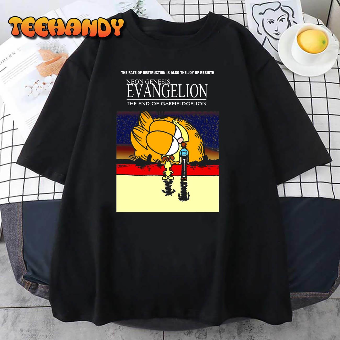 Neon Genesis Evangelion Garfield T-Shirt