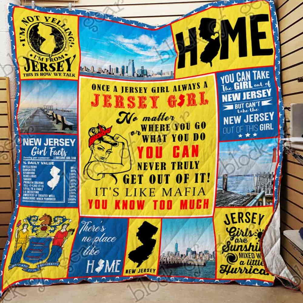 New Jersey Girl Quilt Blanket