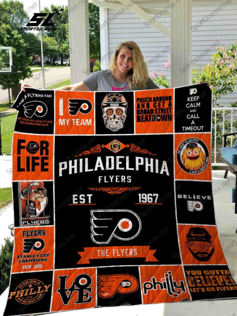 Nhl Philadelphia Flyers Quilt Blanket