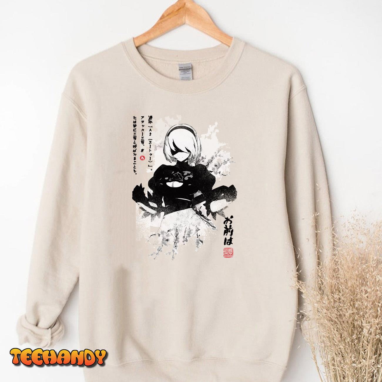 NieRAutomata 2B Japan Ink ニーア_オートマタ T-Shirt