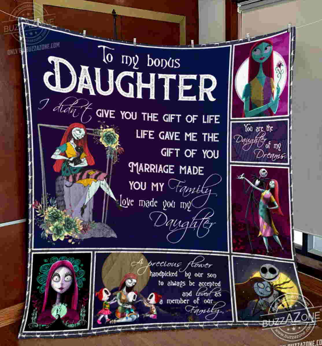 Nightmare Bonus Daughter Life Gave Me The Gift Of You Quilt Blanket