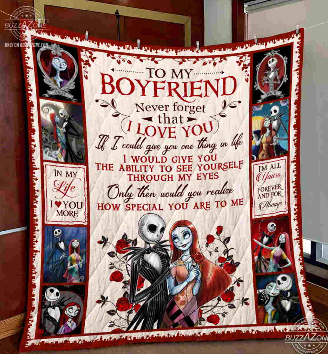 Nightmare Boyfriend Ability To See Yourself Quilt Blanket