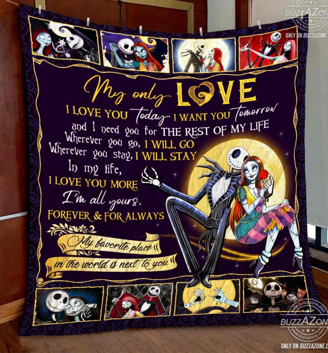 Nightmare My Love Love You Today Tomorrow Quilt Blanket