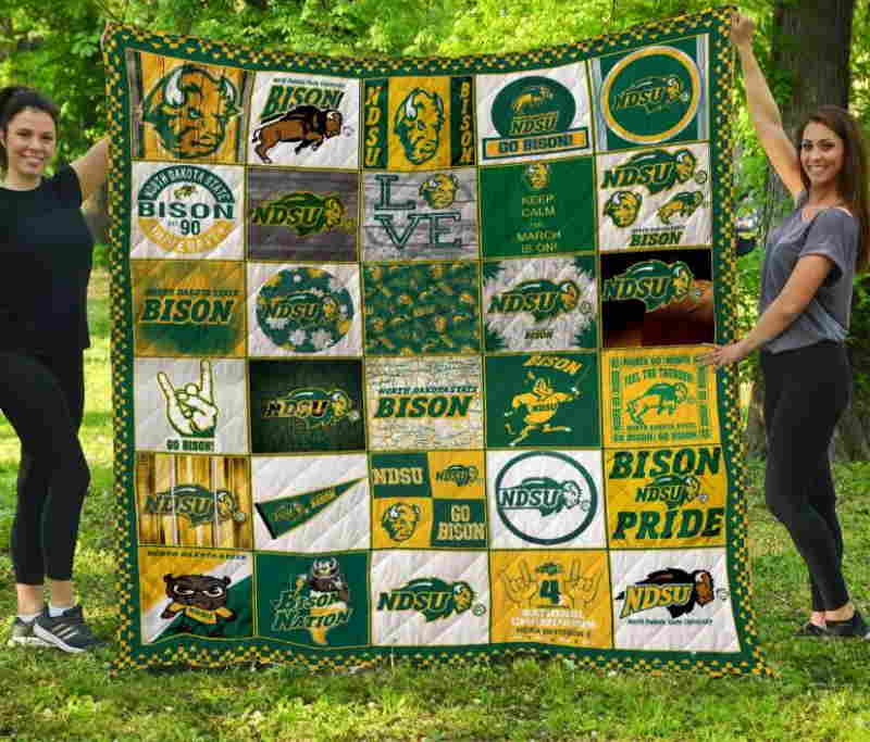 North Dakota State University 3D Quilt Blanket