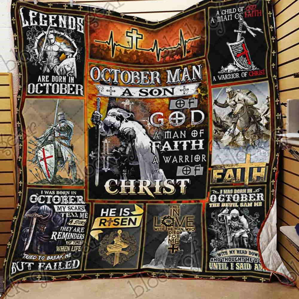 October Man Son Of God Quilt Blanket