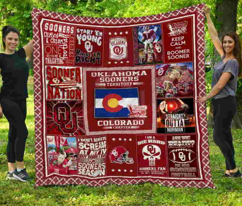 Oklahoma Sooners Colorado 3D Quilt Blanket