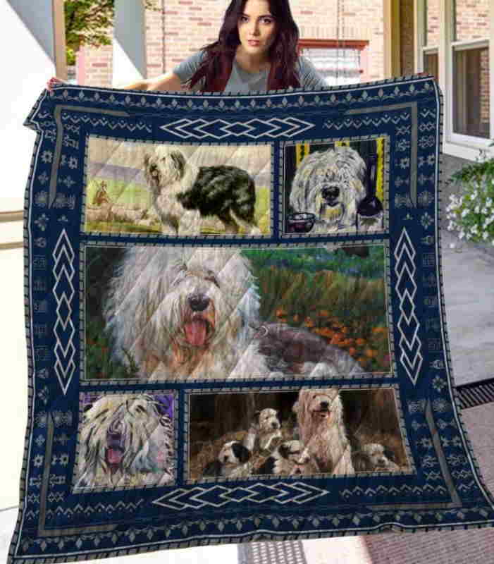 Old English Sheepdog 3D Quilt Blanket