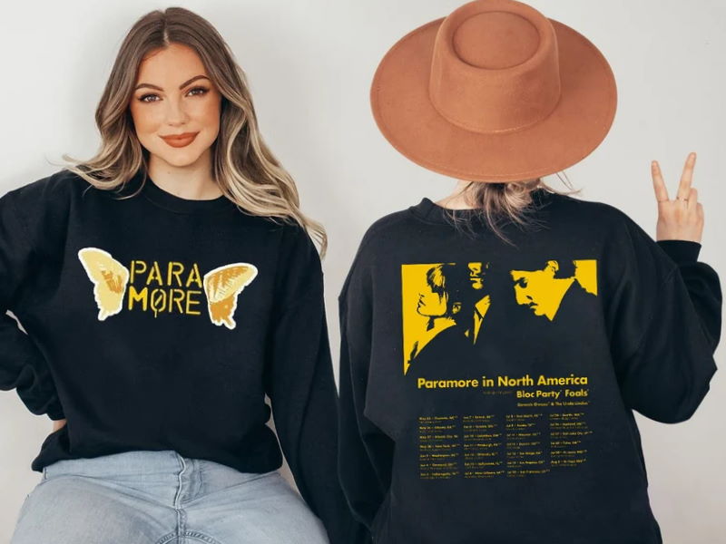 Paramore 2023 Tour T-Shirt, Paramore In North America Tour Fan Sweatshirt Hoodie