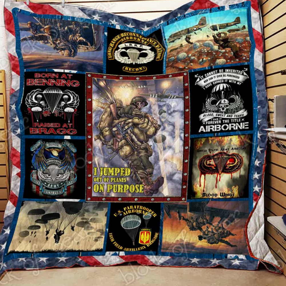 Paratrooper Quilt Blanket