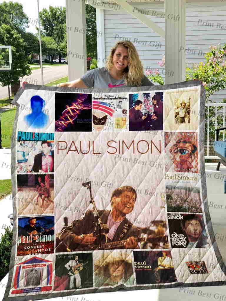 Paul Simon Poster Quilt Blanket