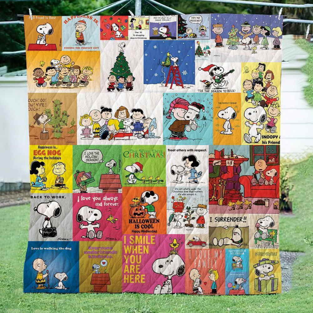 Peanuts Christmas 3D Quilt Blanket